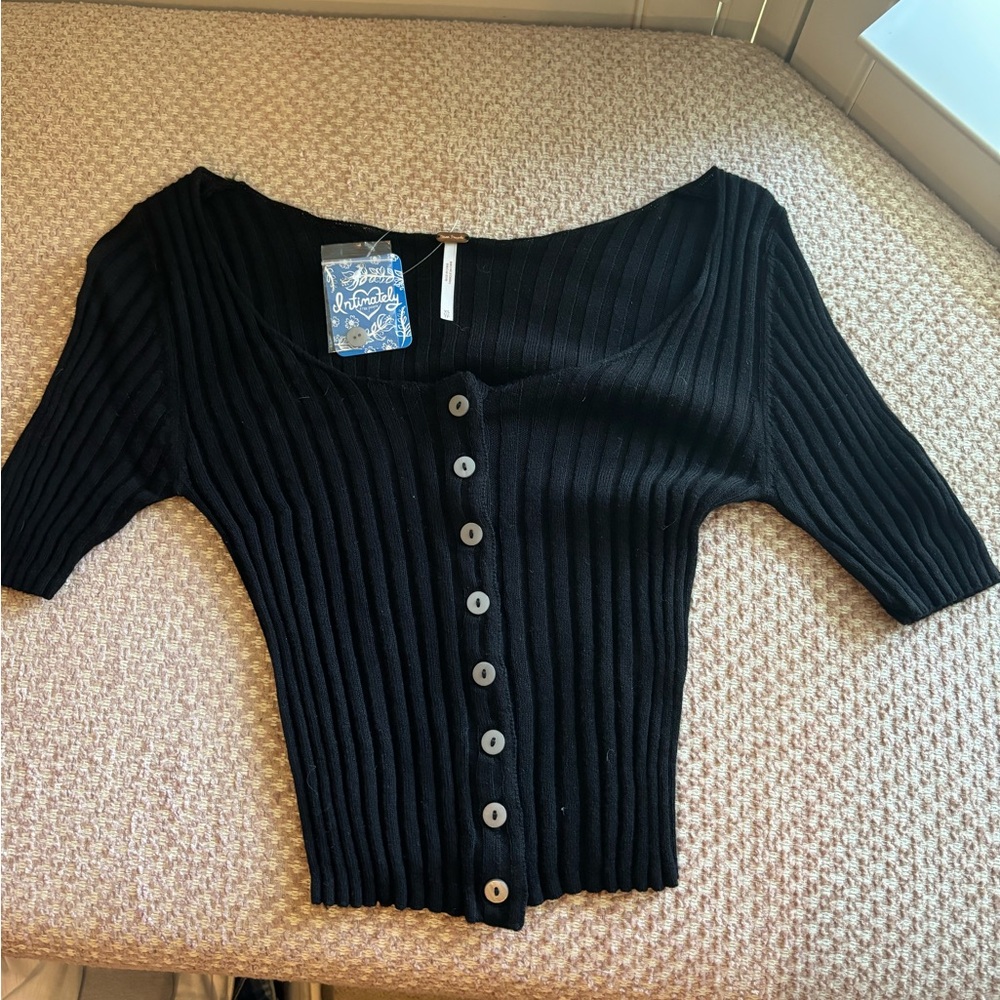 Free People ribbed bottom down top